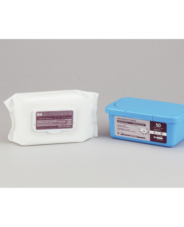 AMD MEDICOM SPUNLACE WASHCLOTHS - PRE-MOISTENED