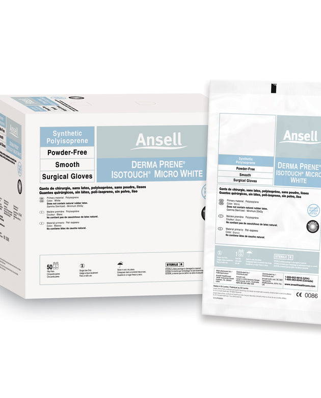 ANSELL GAMMEX® NON-LATEX PI MICRO WHITE SURGICAL GLOVES