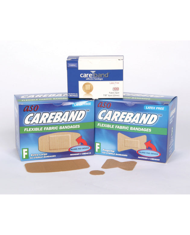 ASO CAREBAND™ FABRIC ADHESIVE STRIP BANDAGES