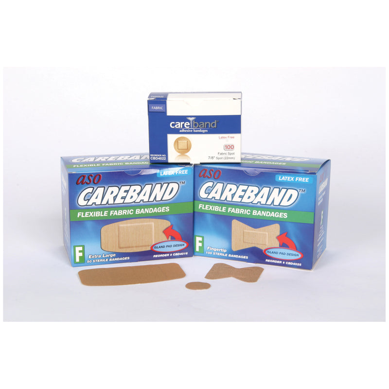 ASO CAREBAND™ FABRIC ADHESIVE STRIP BANDAGES