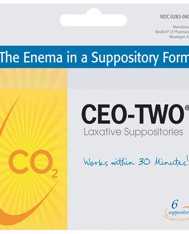 BEUTLICH CEO-TWO® LAXATIVE SUPPOSITORIES