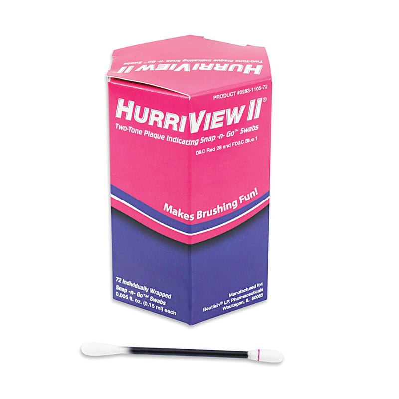 BEUTLICH HURRIVIEW II® TWO-TONE PLAQUE INDICATING SNAP -N- GO™ SWABS