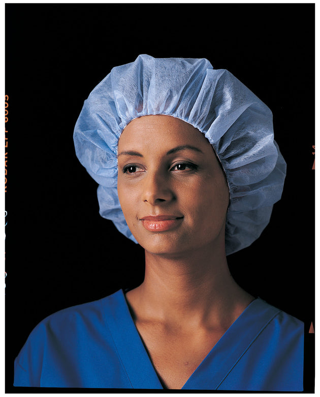 BUSSE NURSES' SPUNBONDED BOUFFANT CAPS