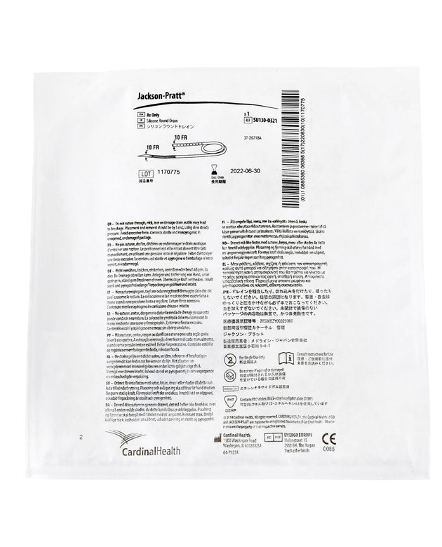 CARDINAL HEALTH JACKSON-PRATT® SILICONE AND PVC ROUND DRAINS & SILICONE T-TUBE DRAINS