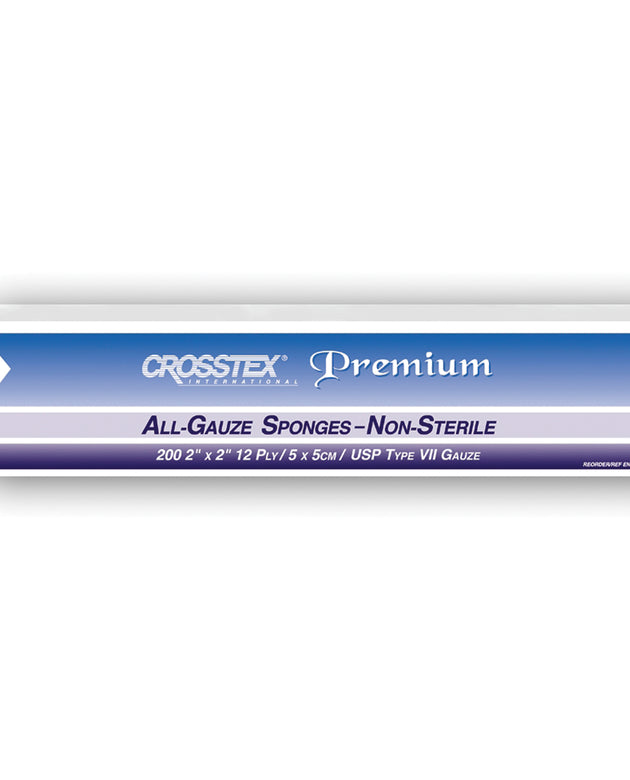 CROSSTEX ALL GAUZE PREMIUM NON-STERILE SPONGES