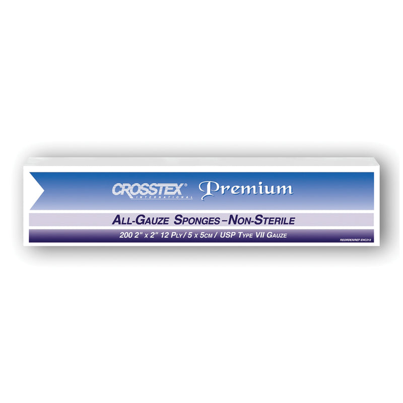 CROSSTEX ALL GAUZE PREMIUM NON-STERILE SPONGES