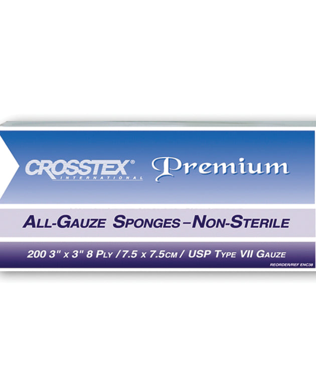 CROSSTEX ALL GAUZE PREMIUM NON-STERILE SPONGES