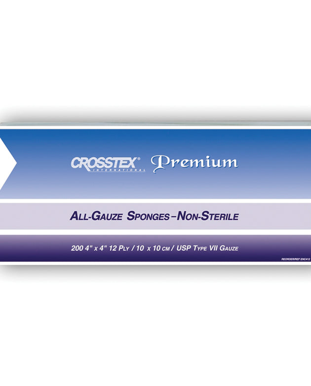 CROSSTEX ALL GAUZE PREMIUM NON-STERILE SPONGES