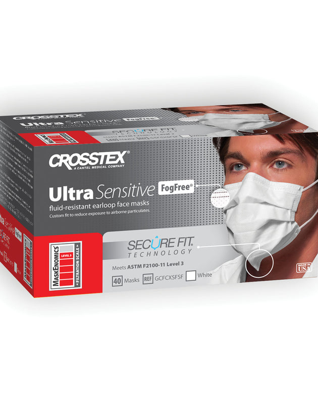CROSSTEX SECUREFIT ULTRA SENSITIVE EARLOOP MASK