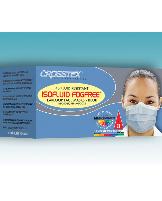 CROSSTEX ISOFLUID FOGFREE® EARLOOP MASK