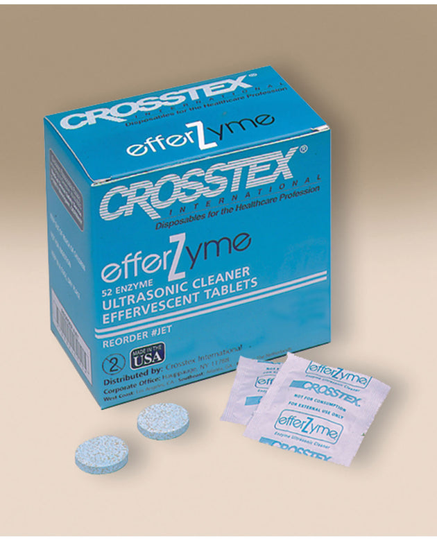 CROSSTEX EFFERZYME® EFFERVESCENT CLEANING TABLETS