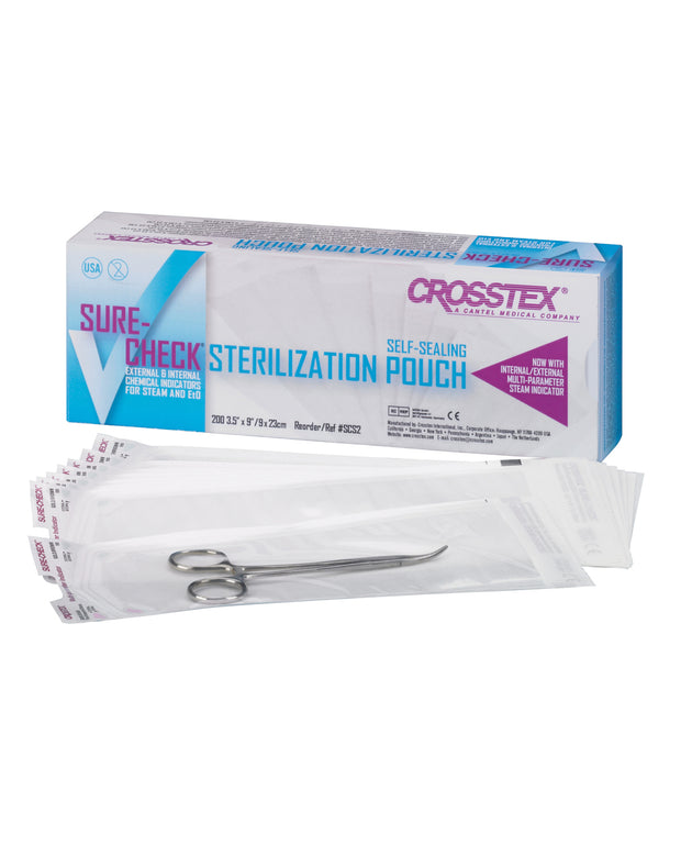 CROSSTEX SURE-CHECK STERILIZATION POUCHES