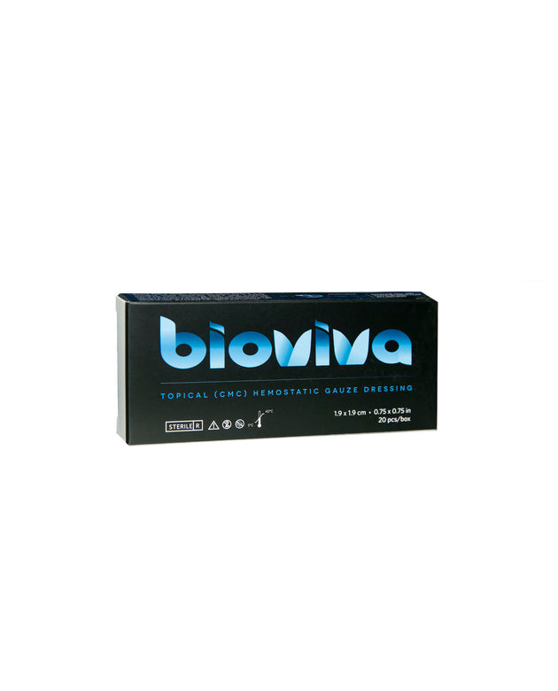 3D DENTAL BIOVIVA TOPICAL HEMOSTATIC GAUZE DRESSING