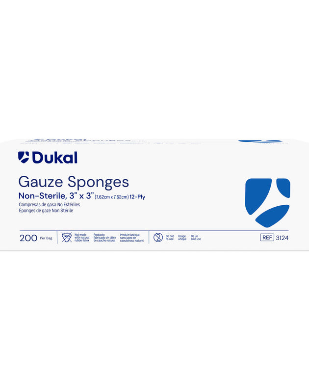 DUKAL WOVEN COTTON GAUZE SPONGES
