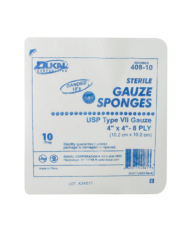 DUKAL WOVEN COTTON GAUZE SPONGES