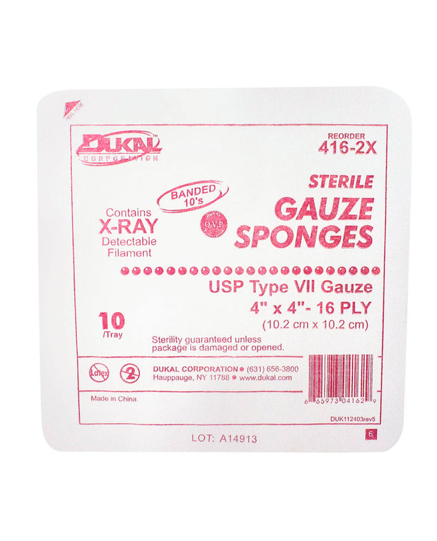 DUKAL X-RAY DETECTABLE GAUZE SPONGES