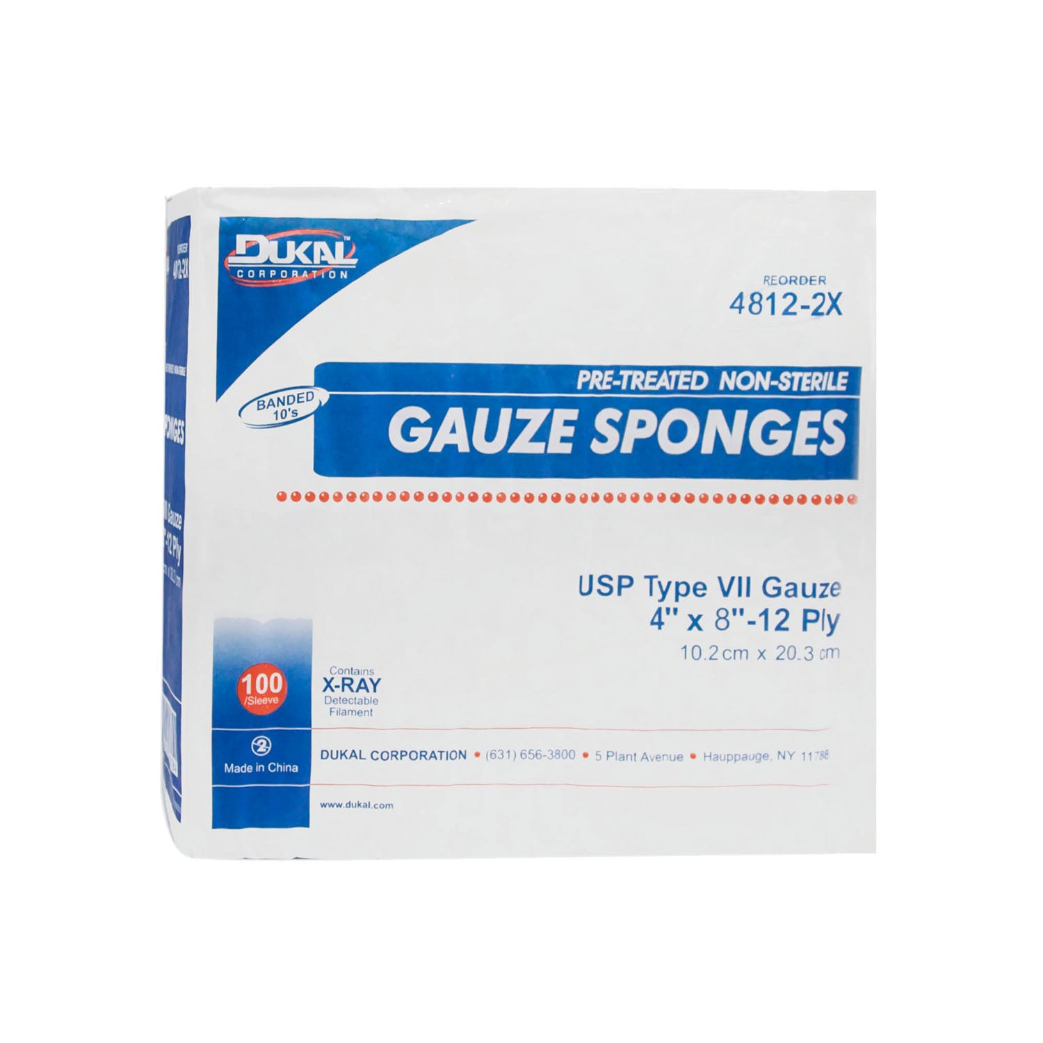 DUKAL X-RAY DETECTABLE GAUZE SPONGES