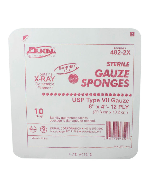 DUKAL X-RAY DETECTABLE GAUZE SPONGES