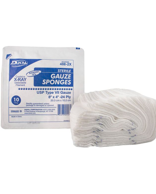 DUKAL X-RAY DETECTABLE GAUZE SPONGES