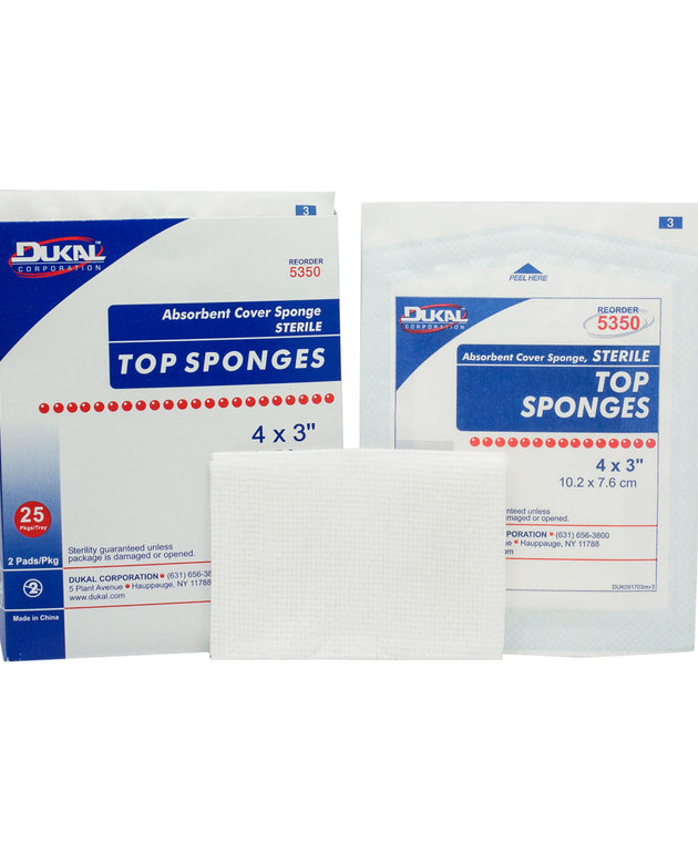 DUKAL TOP SPONGES - NON-WOVEN FACING COVER SPONGE