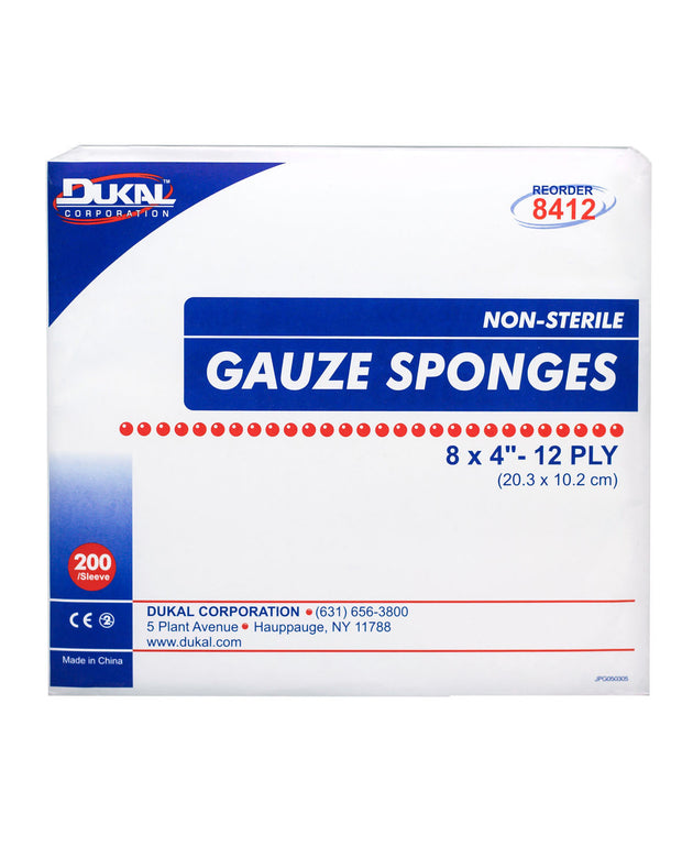 DUKAL WOVEN COTTON GAUZE SPONGES