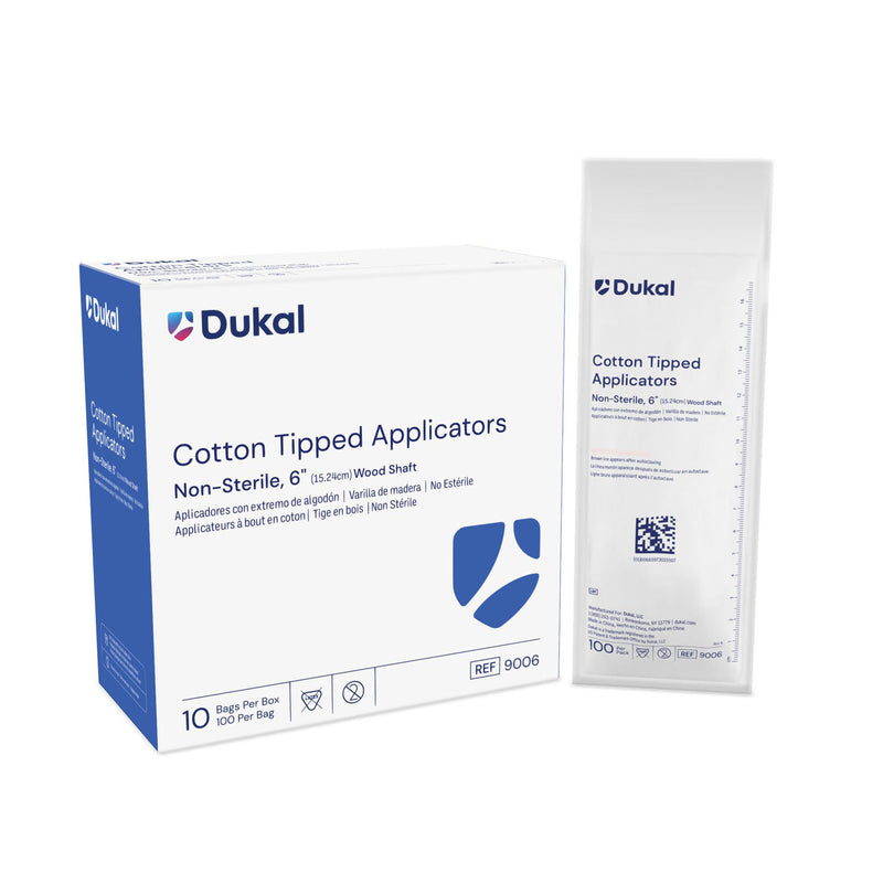 DUKAL COTTON TIPPED APPLICATORS