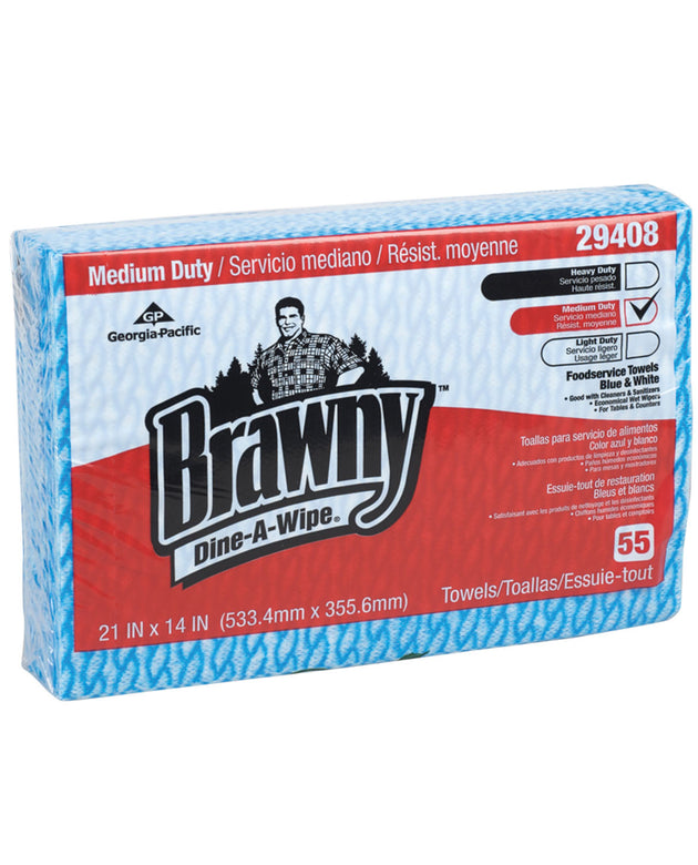 GEORGIA-PACIFIC BRAWNY DINE-A-WIPE™ FOODSERVICE QUARTERFOLD BUSING TOWELS