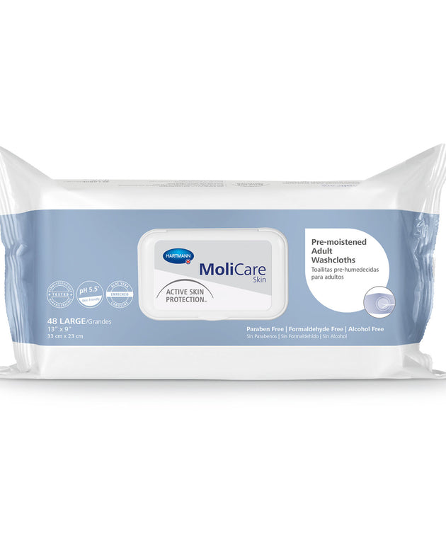 HARTMANN USA MOLICARE® PREMOISTENED CLEANSING WASHCLOTHS