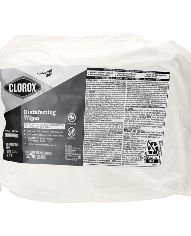 CLOROX COMMERCIAL SOLUTIONS DISINFECTING WIPES