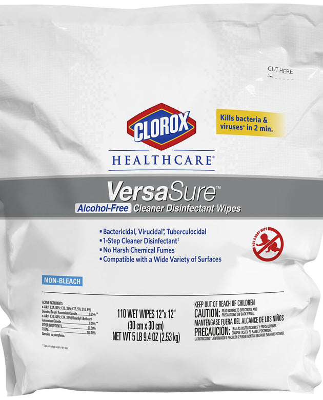 CLOROX VERSASURE CLEANER DISINFECTANT WIPES