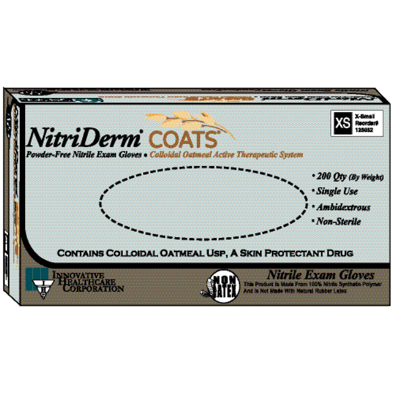 INNOVATIVE NITRIDERM® COATS™ POWDER-FREE NITRILE EXAM GLOVES