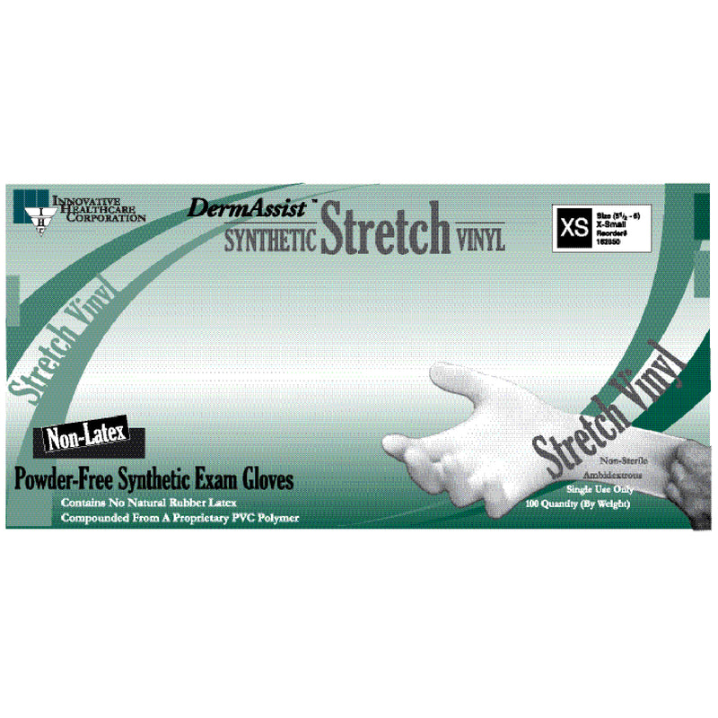 INNOVATIVE DERMASSIST® STRETCH VINYL EXAM GLOVES