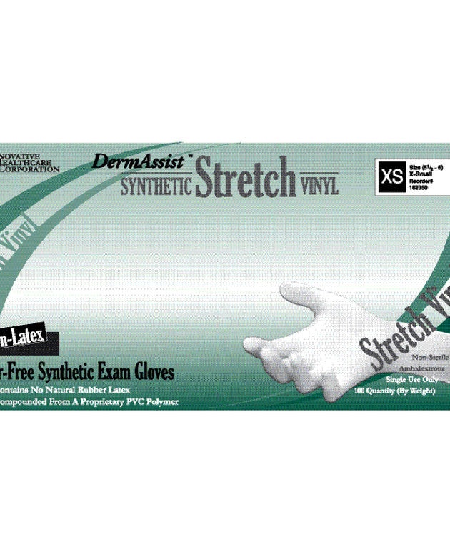 INNOVATIVE DERMASSIST® STRETCH VINYL EXAM GLOVES