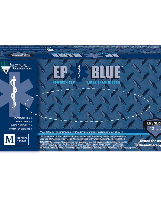 INNOVATIVE DERMASSIST® EP BLUE™ POWDER-FREE LATEX MEDICAL GLOVES
