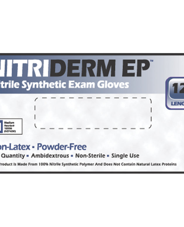 INNOVATIVE NITRIDERM® EP NITRILE SYNTHETIC POWDER-FREE EXAM GLOVES