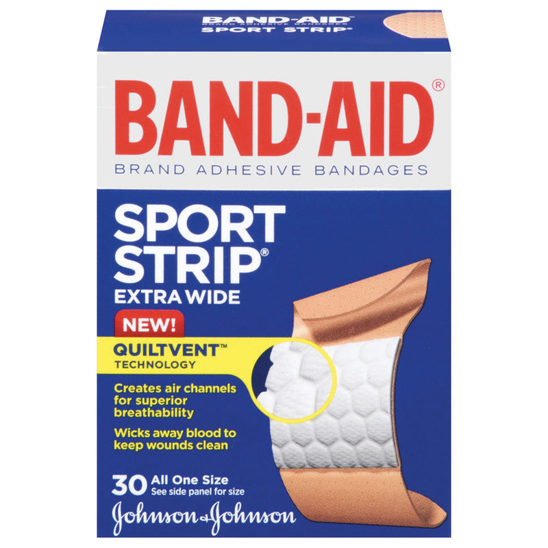 J&J BAND-AID® SPORT STRIP® ADHESIVE BANDAGES