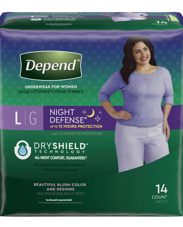 KIMBERLY-CLARK DEPEND® NIGHT DEFENSE UNDERWEAR FOR WOMEN