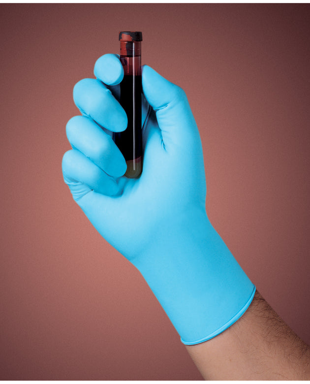 HALYARD BLUE NITRILE EXAM GLOVES