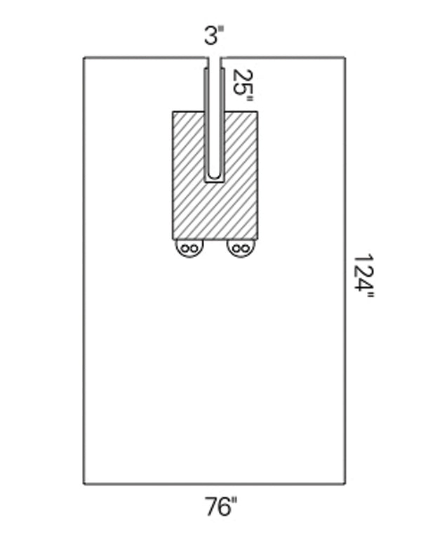 HALYARD EENT SPLIT DRAPE