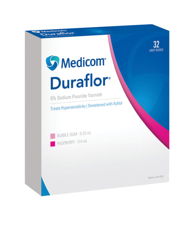 MEDICOM DURAFLOR 5% SODIUM FLUORIDE VARNISH