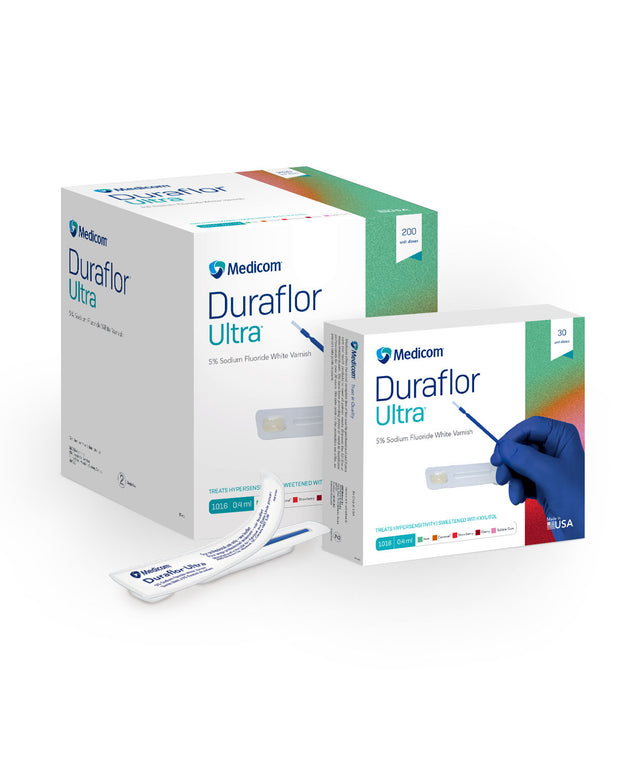 MEDICOM DURAFLOR ULTRA 5% SODIUM FLUORIDE WHITE VARNISH