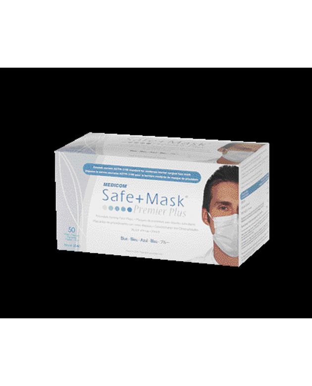 MEDICOM SAFE+MASK® PREMIER PLUS EARLOOP MASK