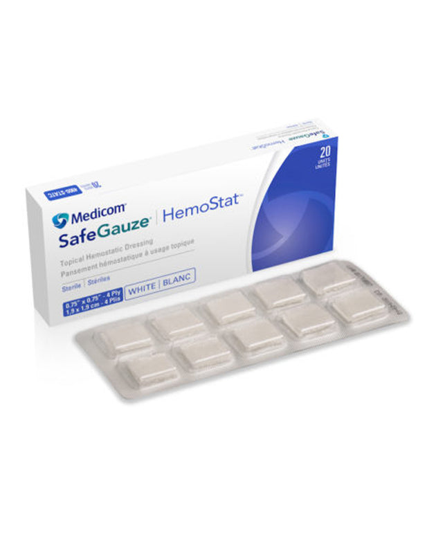 MEDICOM SAFEGAUZE® HEMOSTAT™ TOPICAL HEMOSTATIC DRESSING