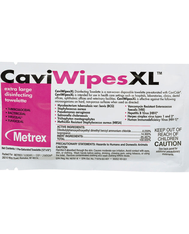 METREX CAVIWIPES™ DISINFECTING TOWELETTES