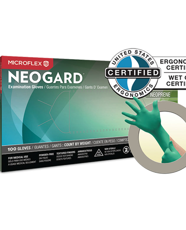 ANSELL MICROFLEX NEOGARD® POWDER-FREE MEDICAL-GRADE CHLOROPRENE EXAM GLOVES