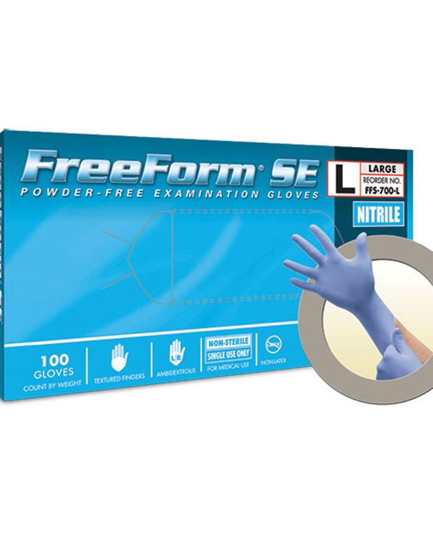 ANSELL MICROFLEX FREEFORM® SE POWDER-FREE NITRILE EXAM GLOVES