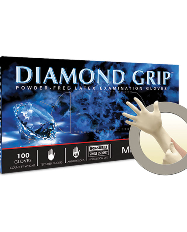 ANSELL MICROFLEX DIAMOND GRIP™ POWDER-FREE LATEX EXAM GLOVES