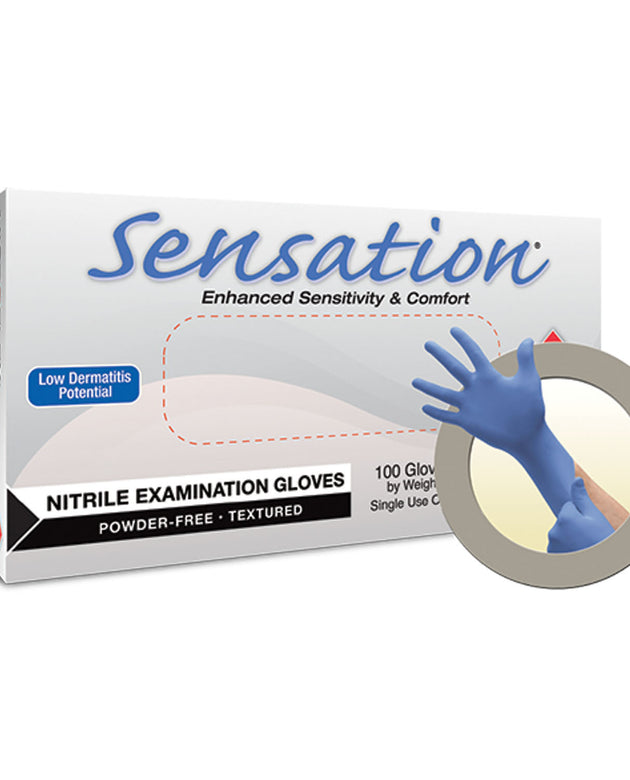 ANSELL MICROFLEX SENSATION® POWDER-FREE NITRILE EXAM GLOVES
