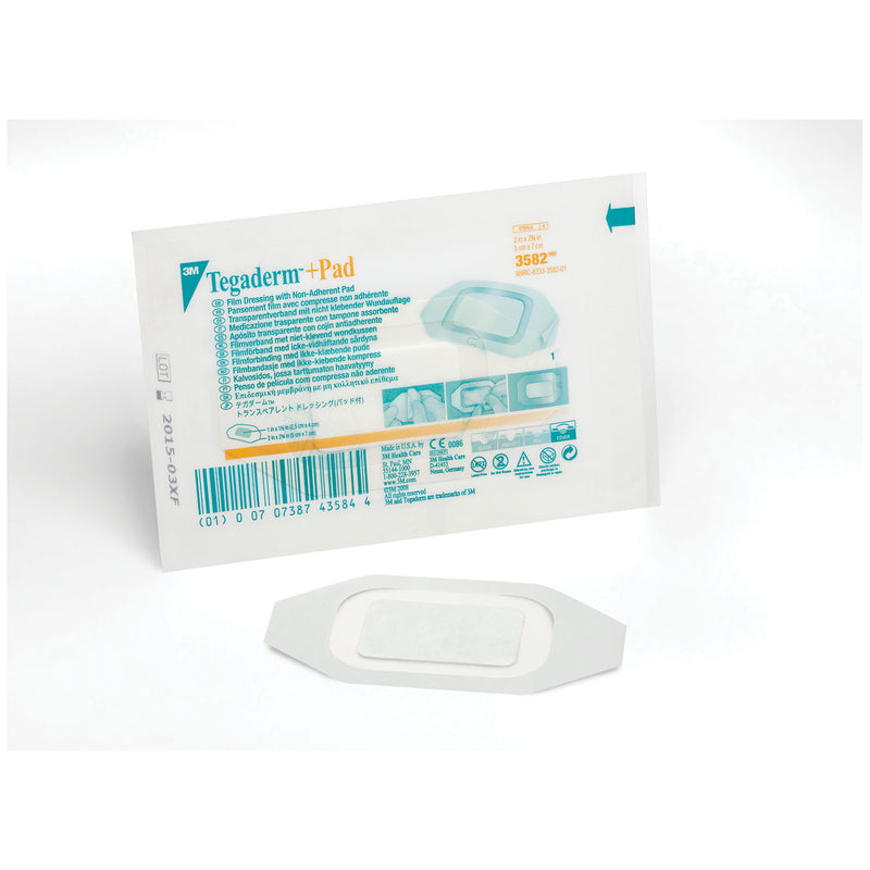 3M™ TEGADERM™ + PAD FILM DRESSING WITH NON-ADHERENT PAD