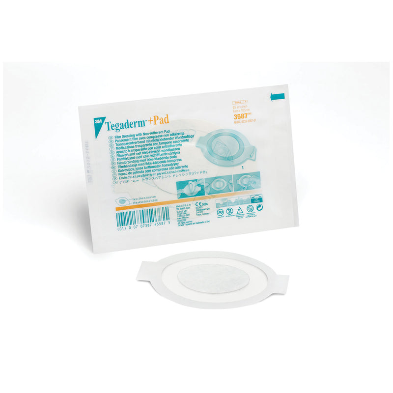 3M™ TEGADERM™ + PAD FILM DRESSING WITH NON-ADHERENT PAD